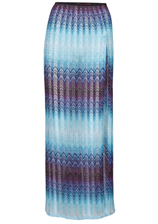 Galaxy Lamé Maxi Skirt