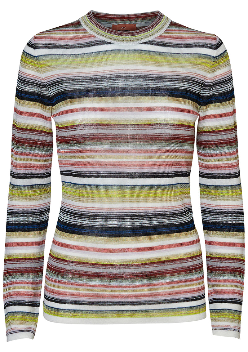 Light Knit Crewneck Sweater Dijon