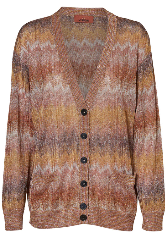 Maxi Cardigan Gold Tones