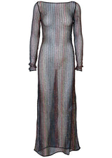 Mesh Sequin Maxi Cover Up