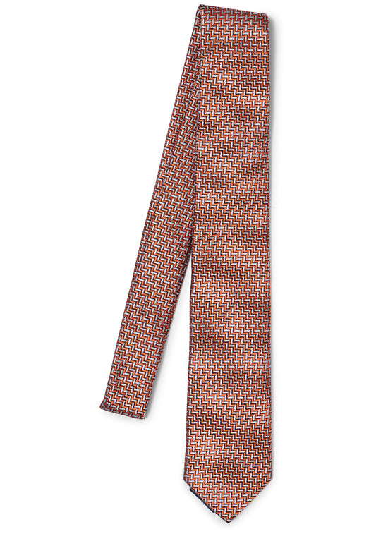 Mini Chevron Tie Orange