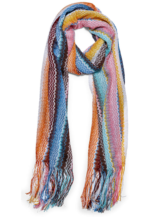 Multicolor Chevron Scarf
