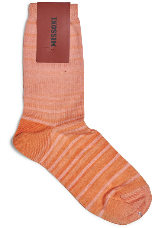 Ombré Stripe Socks Orange