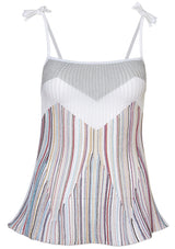 Rib Knit Spaghetti Strap Top
