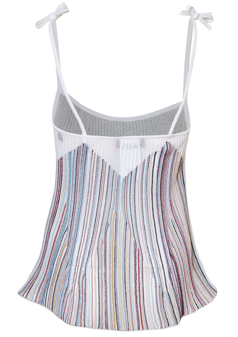 Rib Knit Spaghetti Strap Top