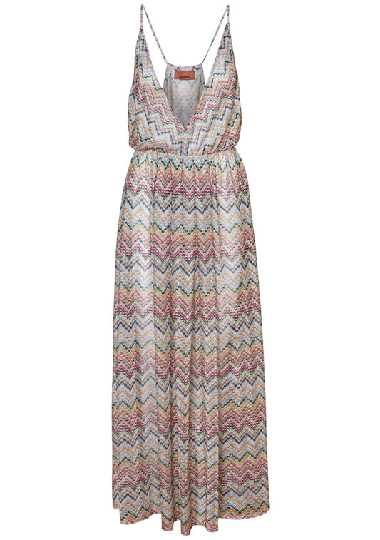 Sleeveless Long Cover Up Multicolour
