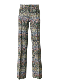 Tailored Trouser Green & Blue Spacedyed