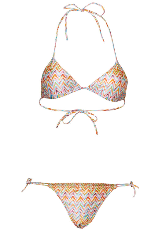 Triangle Bikini Rainbow Chevron