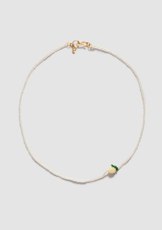 Mini Beaded Lemon Necklace