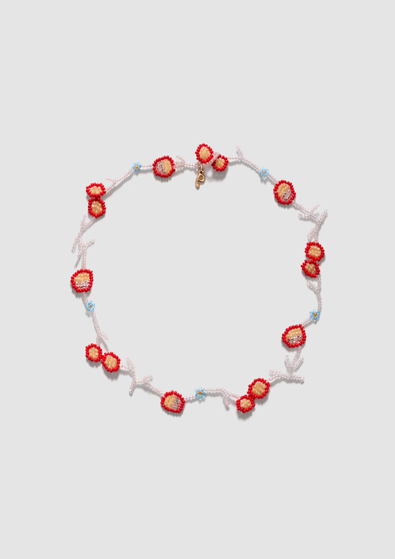 Red Flor Field Necklace