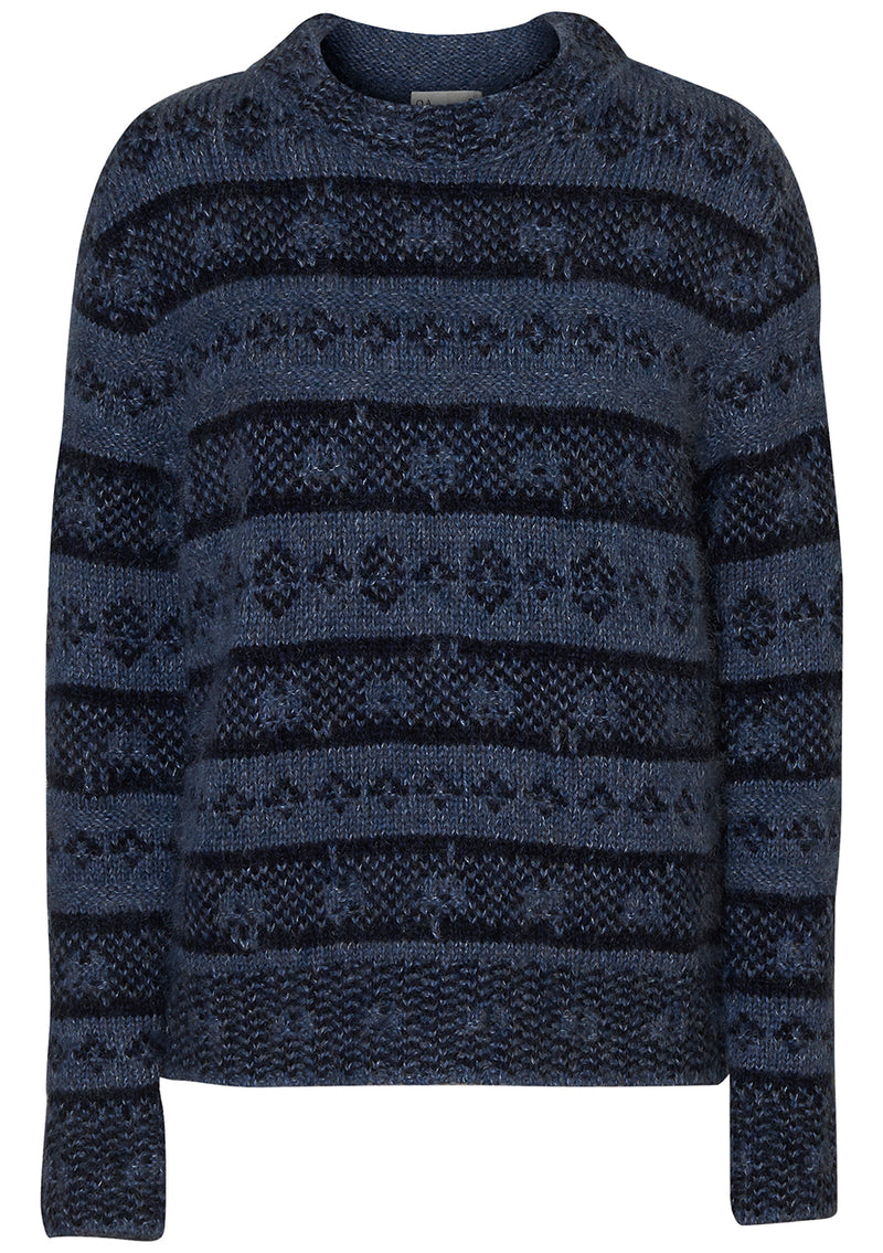 Blindleiea Sweater No 2 Denim Blue