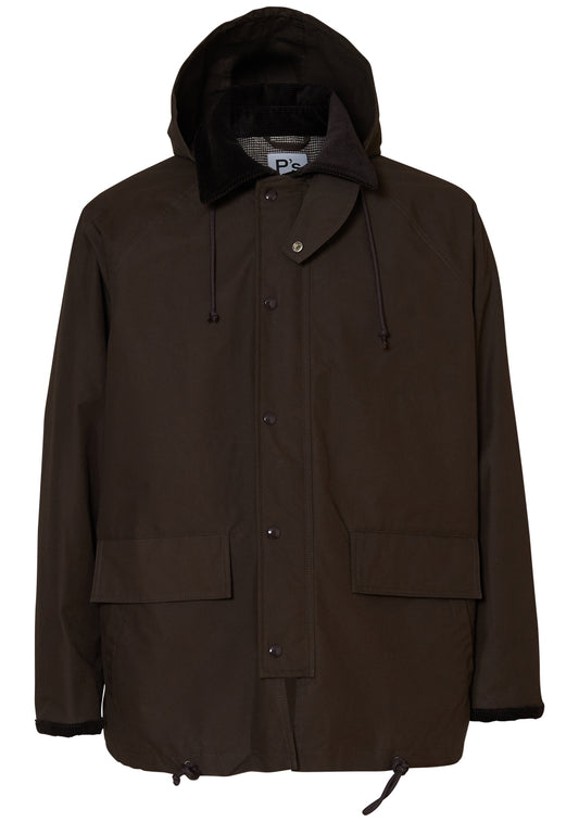 High Groove P's Popeline Waxed Jacket Hickory