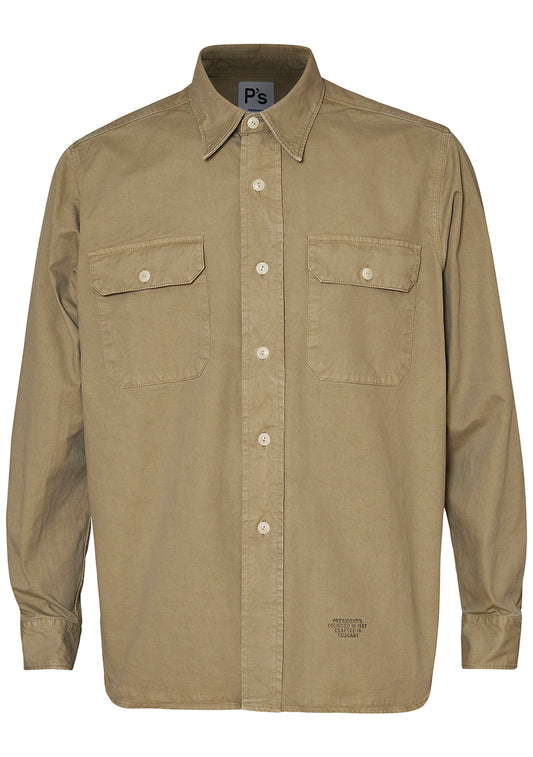 Sander P's Japanese Garbadine Shirt Beige