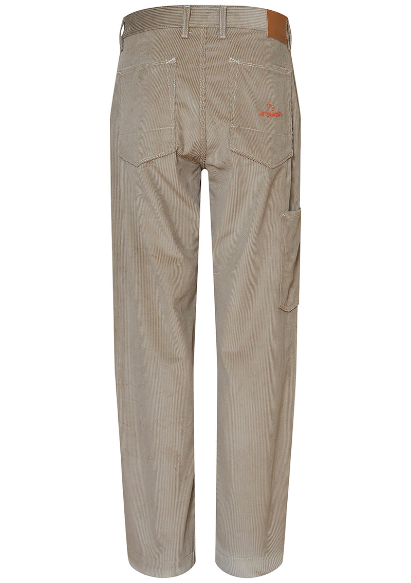 Single Carpenter Corduroy Pants Raw Beige