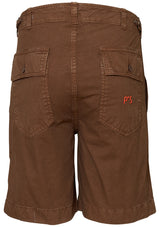 Slub Cotton Bermuda Shorts Walnut