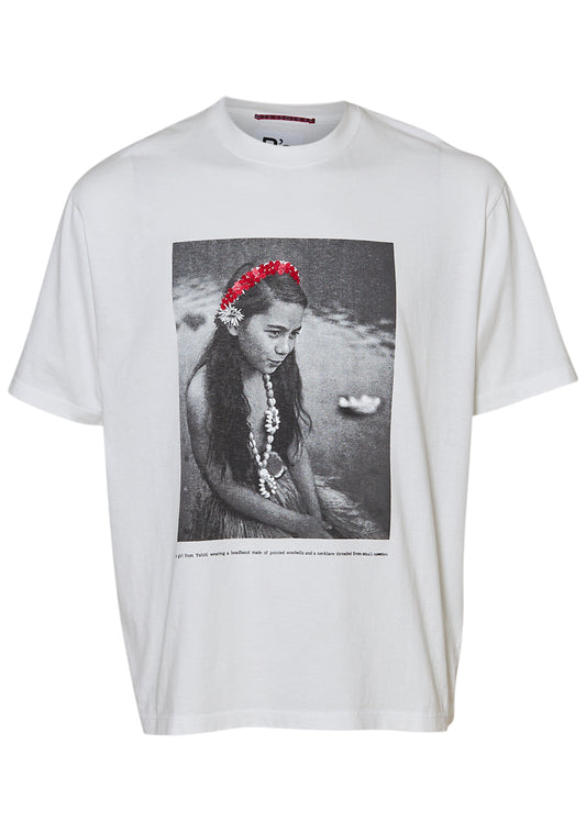 Tahiti Girl T-Shirt Washed Off White