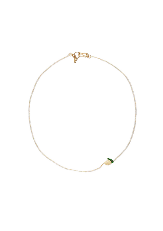 Mini Beaded Lemon Necklace