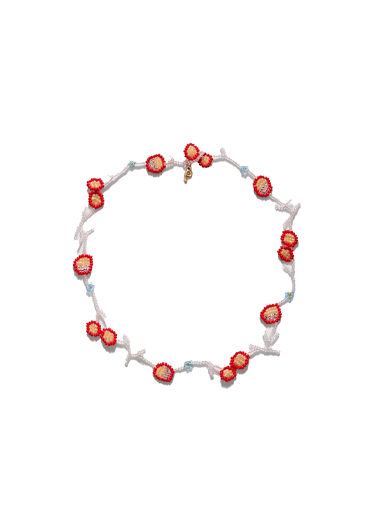 Red Flor Field Necklace