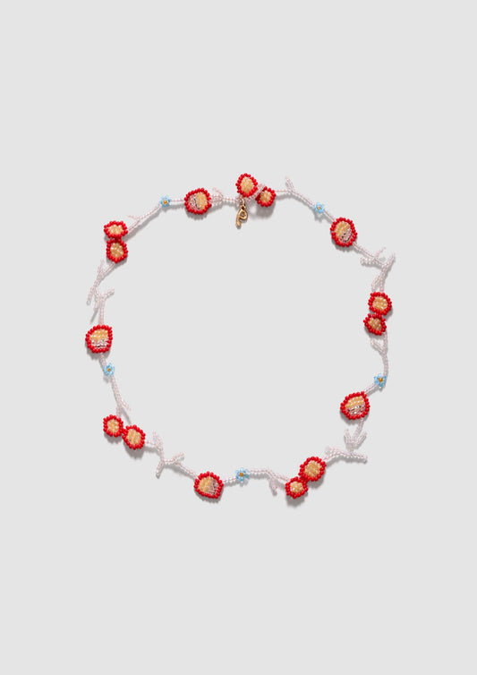 Red Flor Field Necklace
