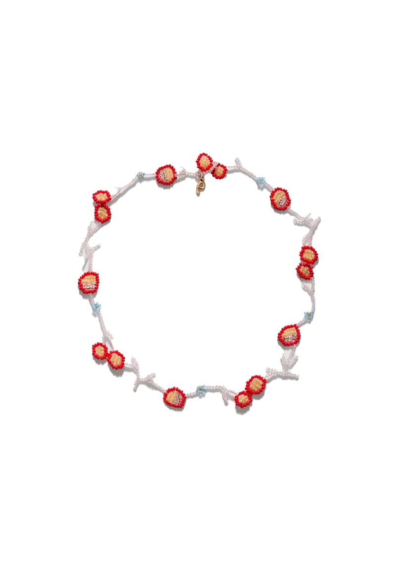 Red Flor Field Necklace