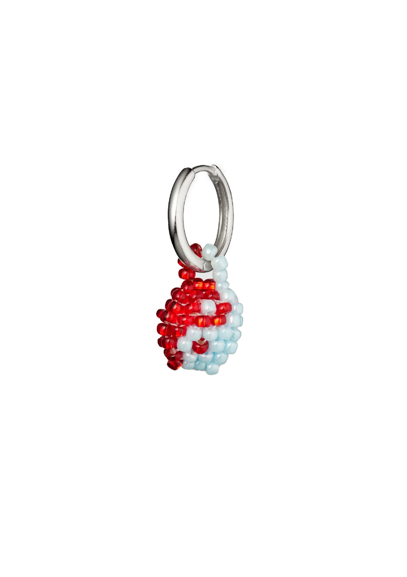 Red Mint Yin Yang Earring