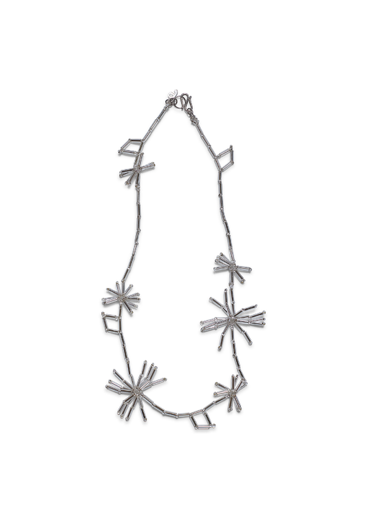 Silver Dandelion Necklace