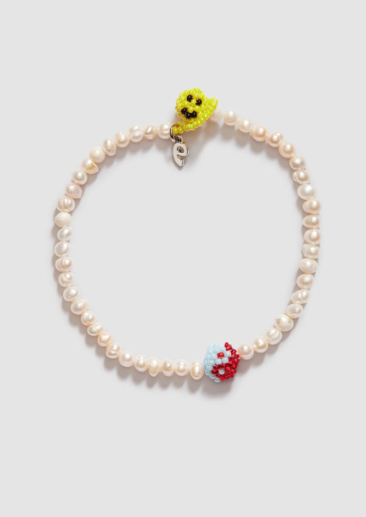 Pearl Yellow Mood Anklet