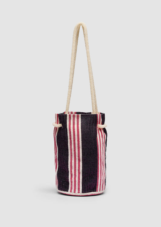 Purple Stripe Pouch