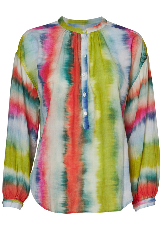 Dee Blouse Ikat Stripe