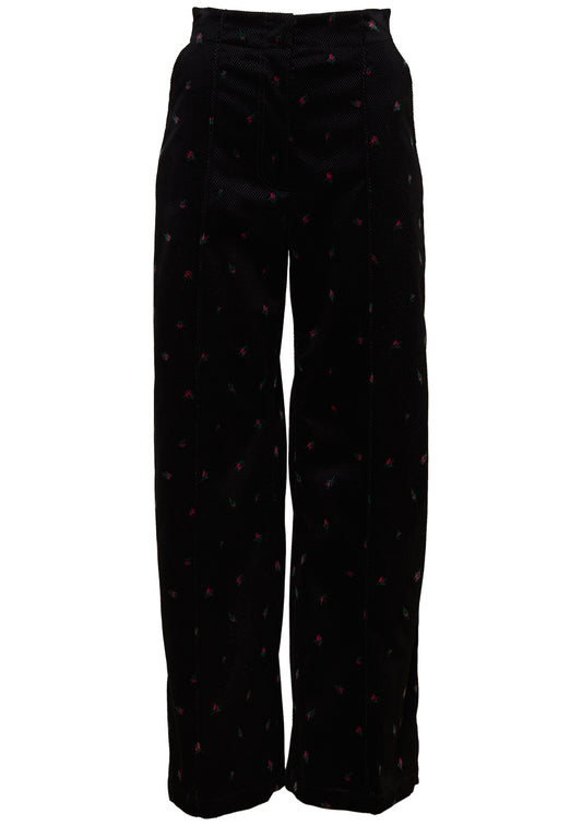 Barros Velvet Pant Black