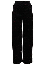 Barros Velvet Pant Black