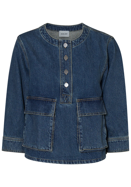 Cai Top Aged Indigo