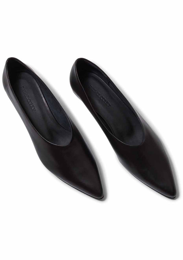 Clemmie Kitten Heel Black