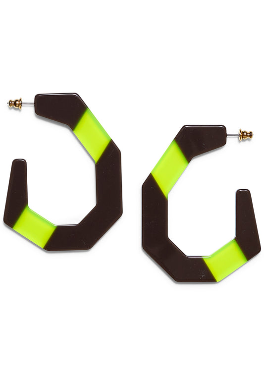 Factor Earrings Lime