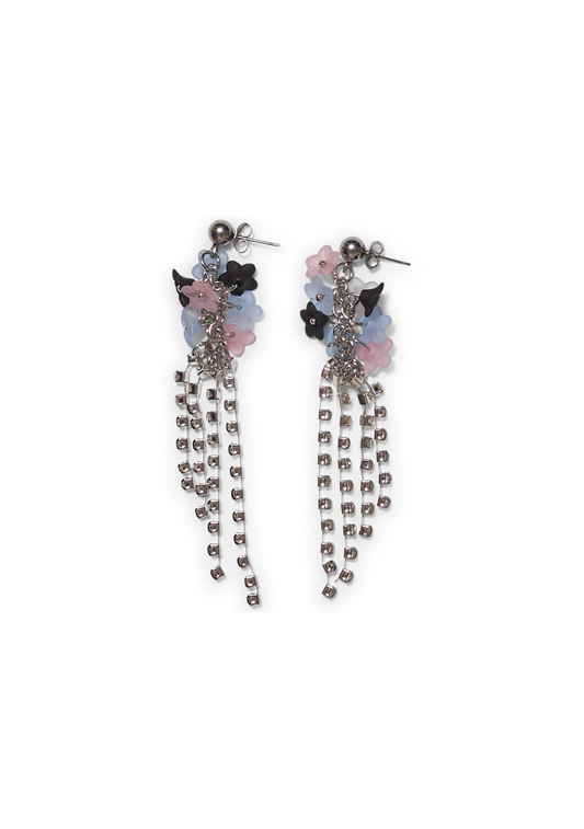 Flower Bouquet Earrings Blush Multi