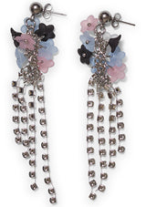 Flower Bouquet Earrings Blush Multi