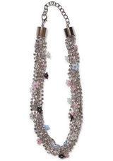 Flower Bouquet Necklace Blush Multi