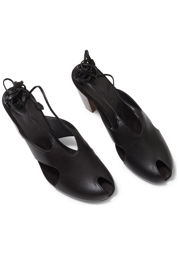 Isan Peep Toe Sandal Black