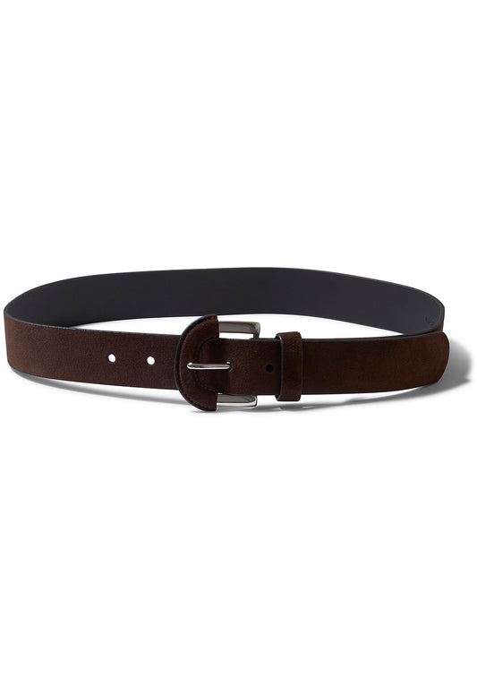 Leather Wrap Borrelo Belt Dark Chocolate