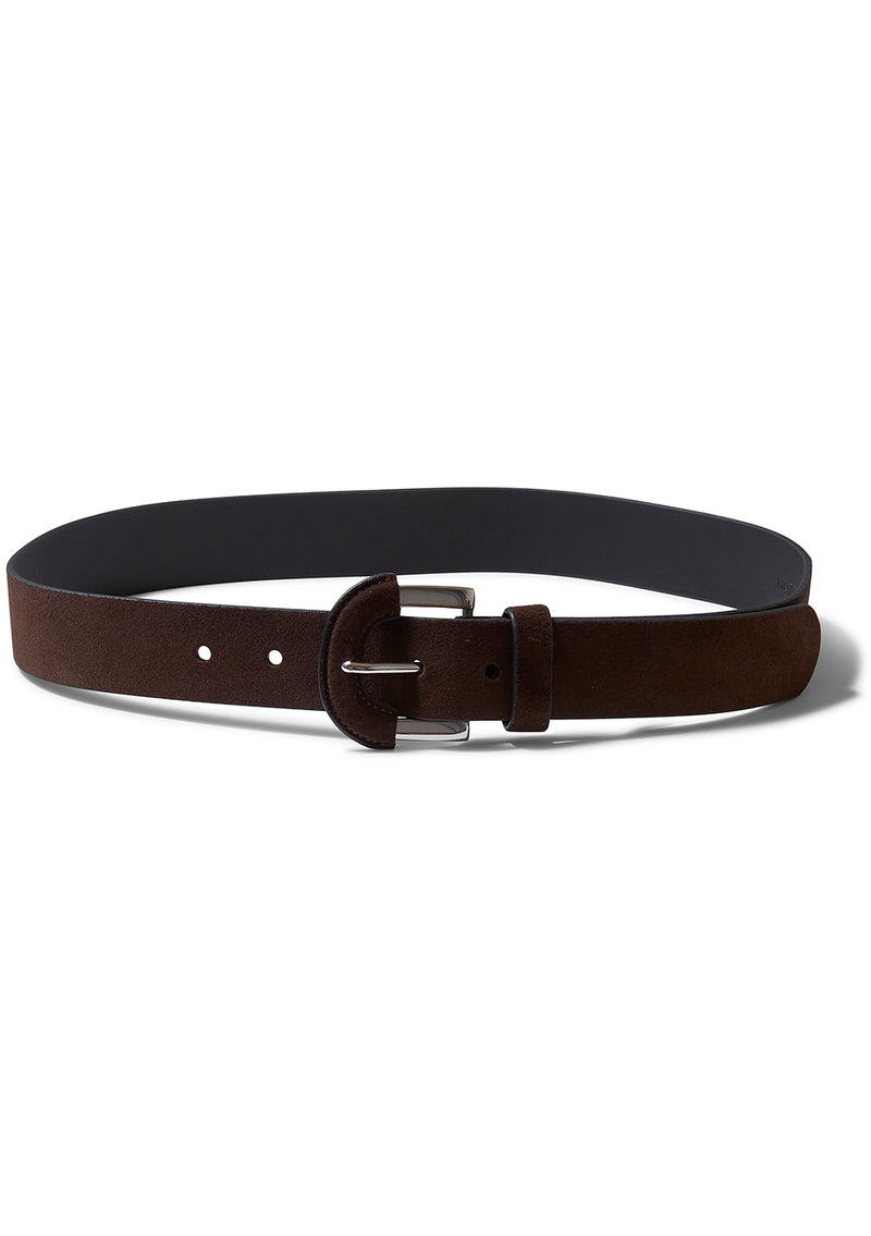 Leather Wrap Borrelo Belt Dark Chocolate