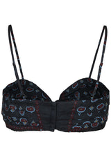 Twisted Bra Top Charcoal