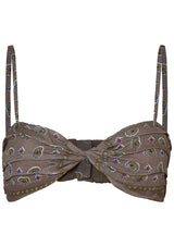 Twisted Bra Top Khaki