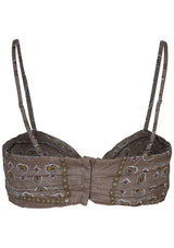 Twisted Bra Top Khaki