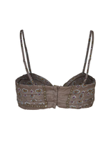Twisted Bra Top Khaki