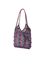 Web Shopper Bag Oxblood Multi
