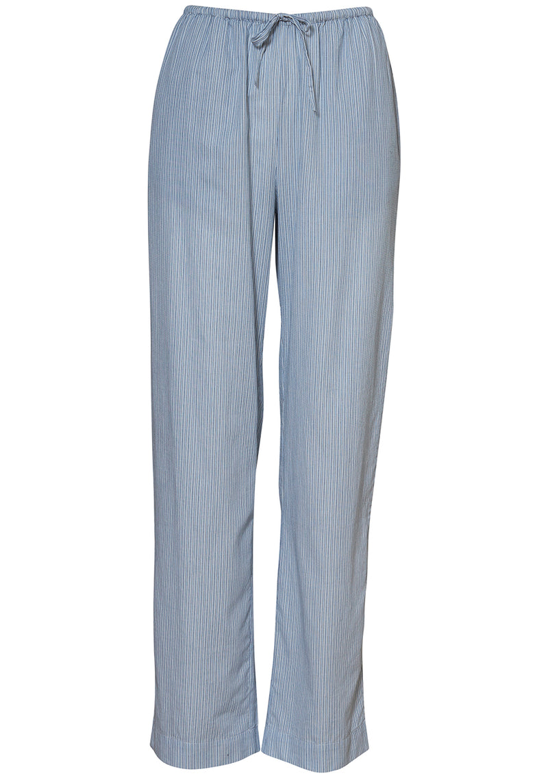 Aude Pants Tiny Blue Stripe