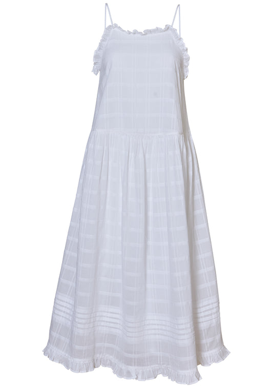 Fiore Strap Dress Optic White