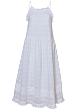 Fiore Strap Dress Optic White