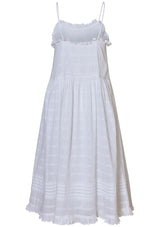 Fiore Strap Dress Optic White
