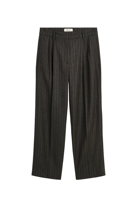 Harry Trousers Brown/Black Pinstripe